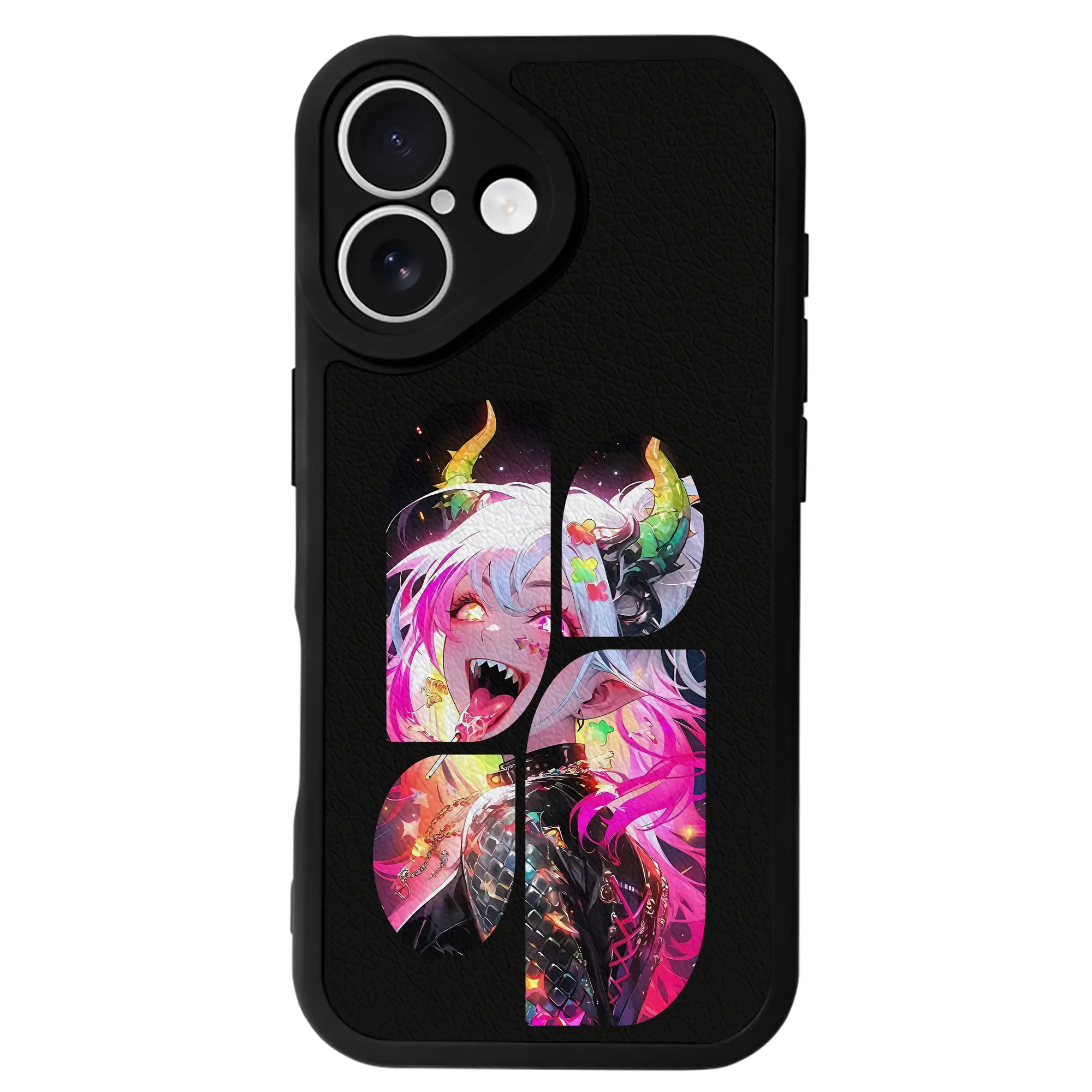 葬送のフリーレン（Frieren） グッズ,アウラ（Aura） - IPhone 16シリーズ対応 ・ シリコンスマホケース ・ レザー調 ・ 高精度フィット ・ 耐衝撃 ・ ワイヤレス充電対応 ・ 精密カット